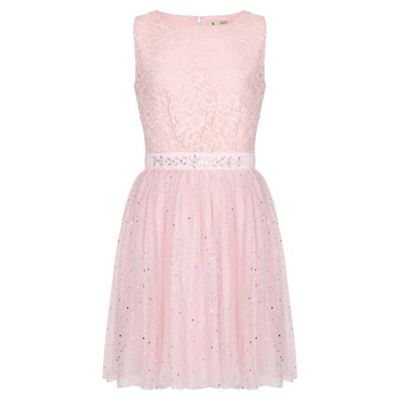 Pink Embellished Party Dress